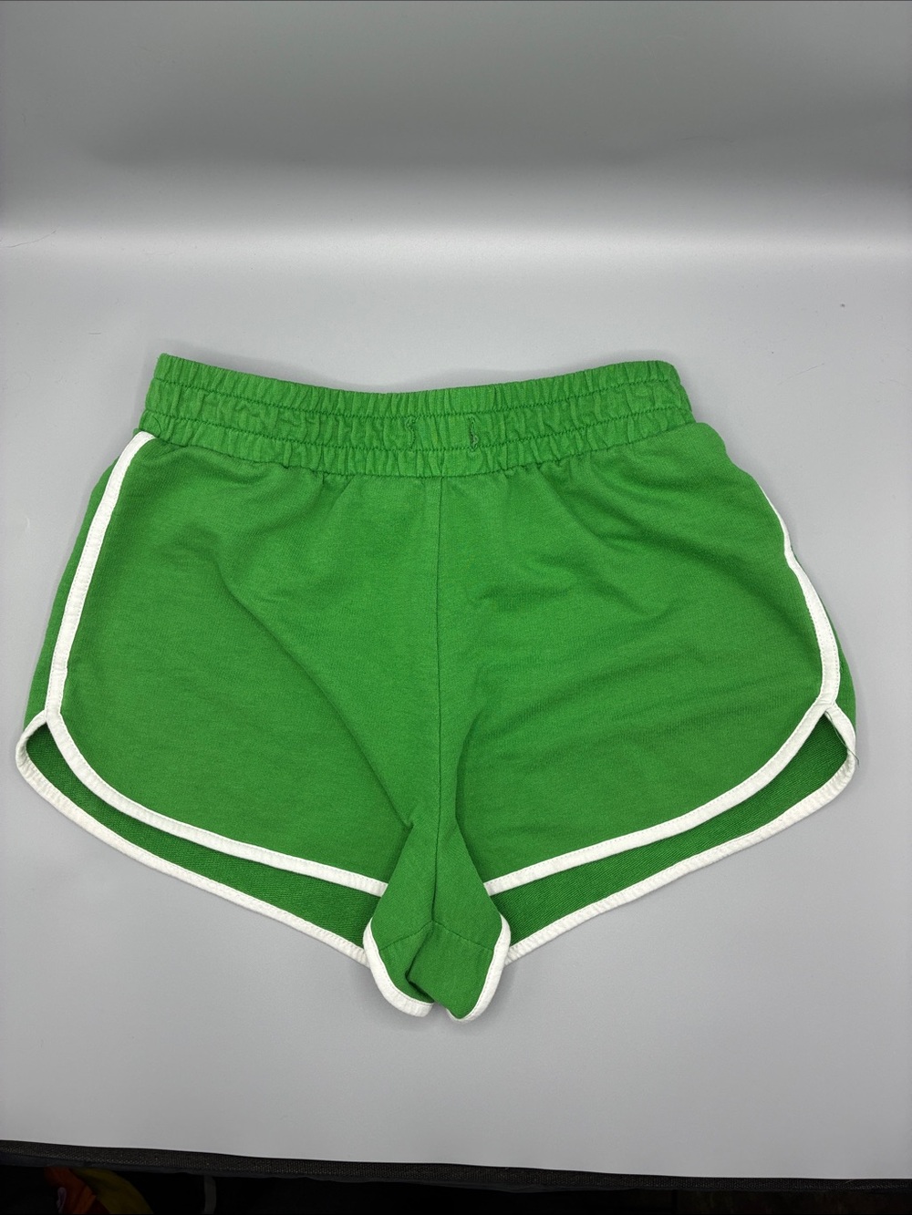 3/$10 Forever 21 Green Athletic Shorts with White Trim